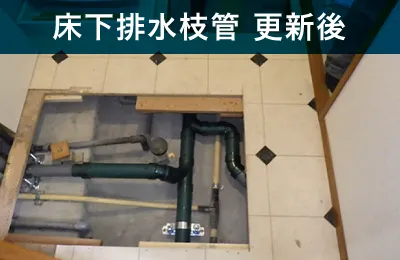 床下排水枝管 更新後
